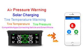 T501 TPMS Tire Pressure Monitoring System, Solar Car Wireless Tmps Tyre Pressure Monitoring System